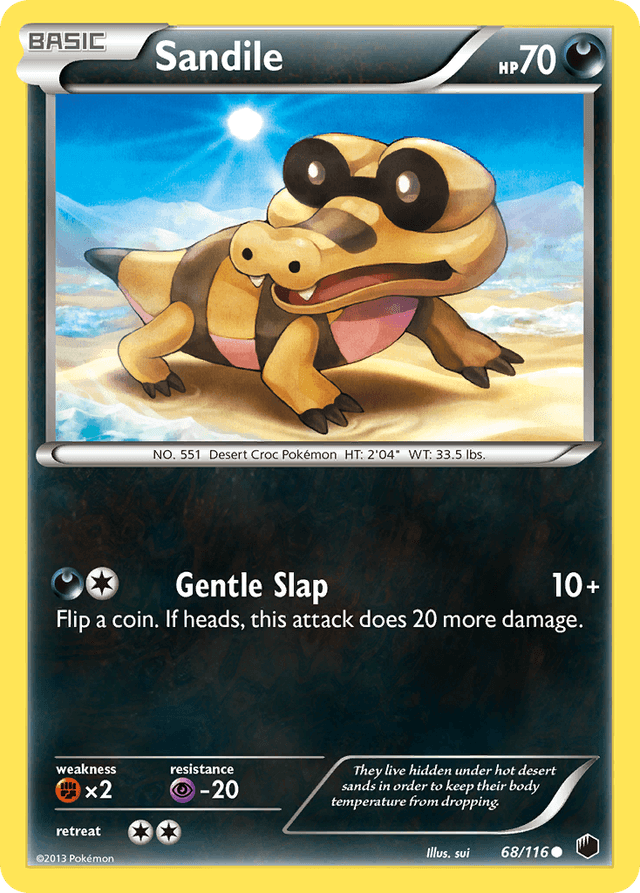 Carta Sandile 68/116 do set Plasma Freeze — Pokémon TCG | Bynx