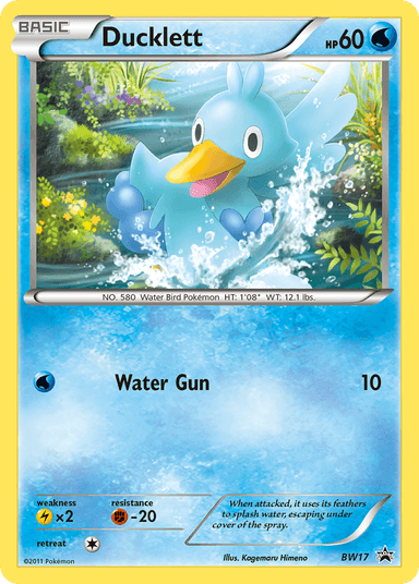 Carta Ducklett BW17/101 do set BW Black Star Promos — Pokémon TCG | Bynx