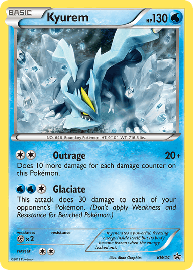 Carta Kyurem BW44/101 do set BW Black Star Promos — Pokémon TCG | Bynx
