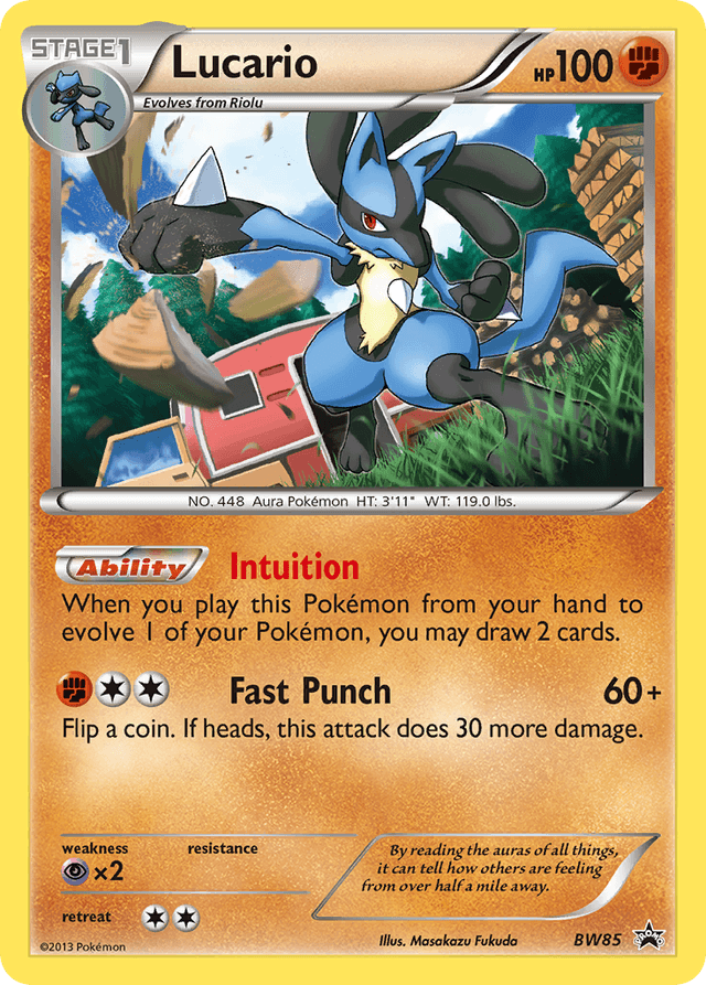 Carta Lucario BW85/101 do set BW Black Star Promos — Pokémon TCG | Bynx