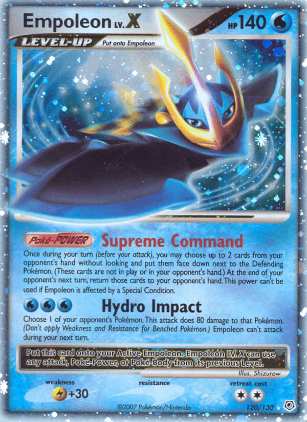 Carta Empoleon LV.X 120/130 do set Diamond & Pearl — Pokémon TCG | Bynx