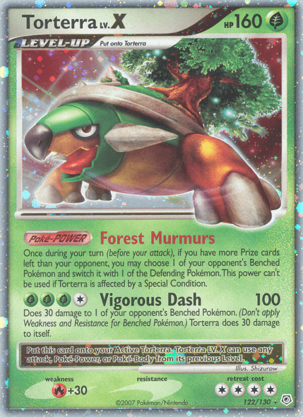 Carta Torterra LV.X 122/130 do set Diamond & Pearl — Pokémon TCG | Bynx