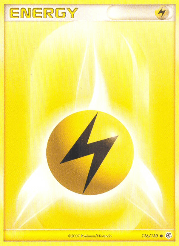 Carta Lightning Energy 126/130 do set Diamond & Pearl — Pokémon TCG | Bynx