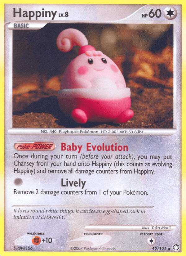 Carta Happiny 52/123 do set Mysterious Treasures — Pokémon TCG | Bynx