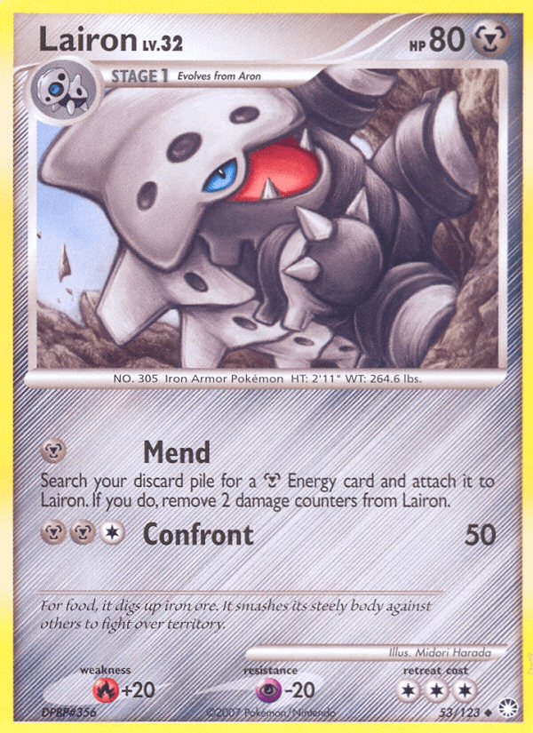 Carta Lairon 53/123 do set Mysterious Treasures — Pokémon TCG | Bynx