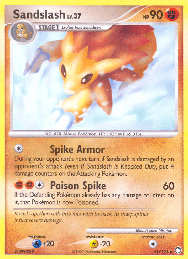 Carta Sandslash 61/123 do set Mysterious Treasures — Pokémon TCG | Bynx