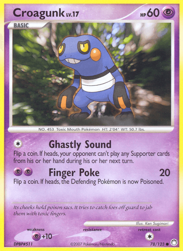 Carta Croagunk 78/123 do set Mysterious Treasures — Pokémon TCG | Bynx