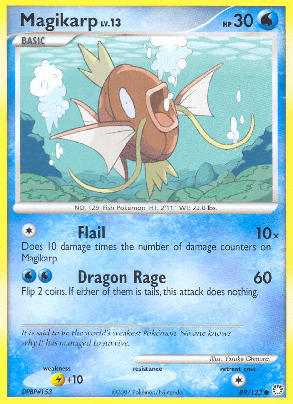 Carta Magikarp 89/123 do set Mysterious Treasures — Pokémon TCG | Bynx