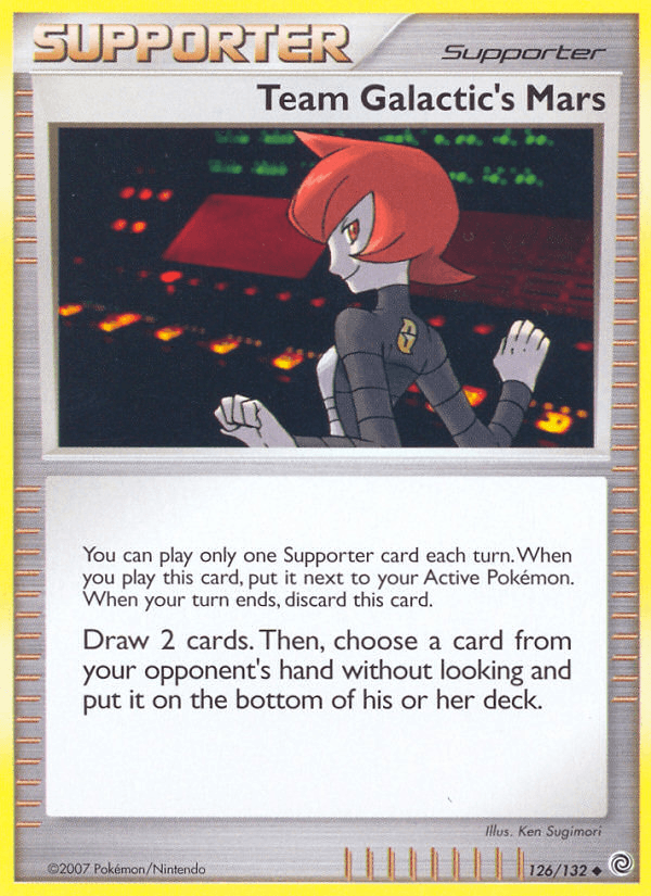 Carta Team Galactic's Mars 126/132 do set Secret Wonders — Pokémon TCG | Bynx