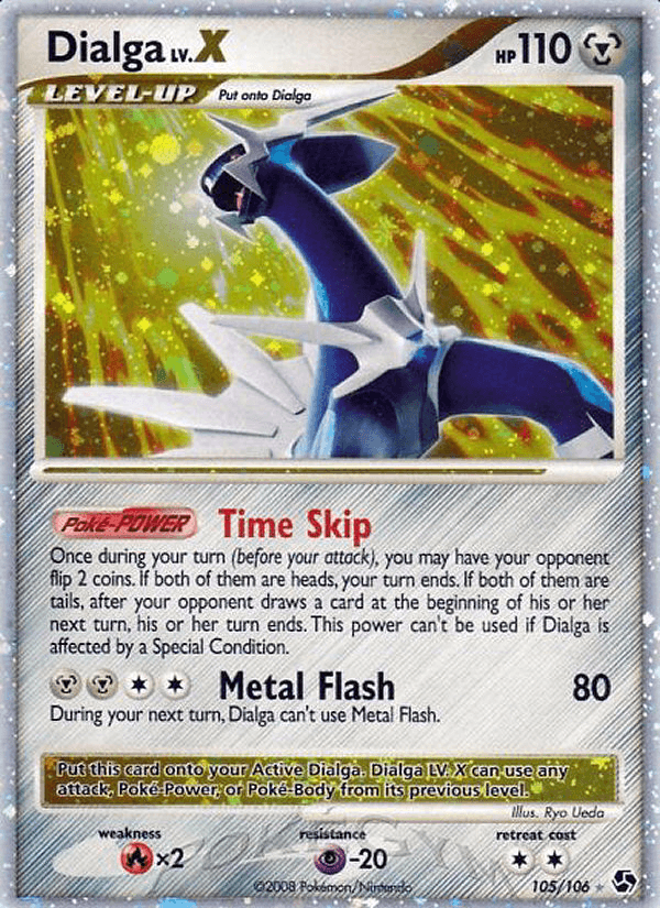 Carta Dialga LV.X 105/106 do set Great Encounters — Pokémon TCG | Bynx