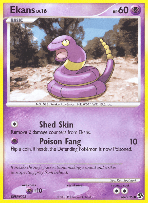 Carta Ekans 66/106 do set Great Encounters — Pokémon TCG | Bynx