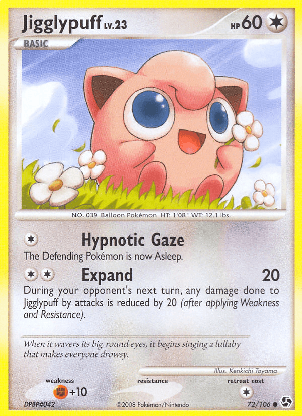 Carta Jigglypuff 72/106 do set Great Encounters — Pokémon TCG | Bynx