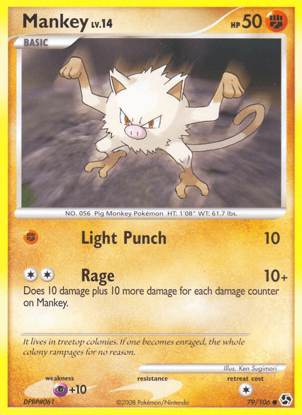 Carta Mankey 79/106 do set Great Encounters — Pokémon TCG | Bynx