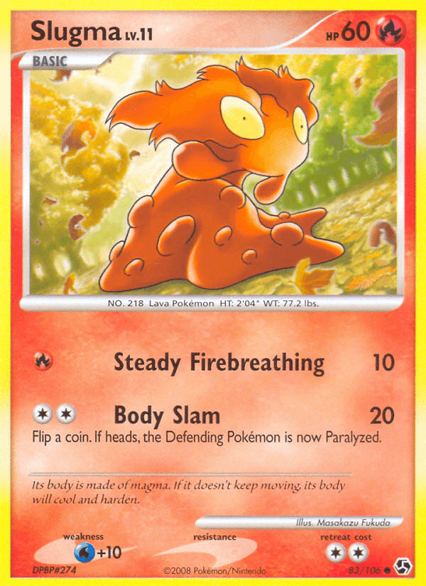 Carta Slugma 83/106 do set Great Encounters — Pokémon TCG | Bynx