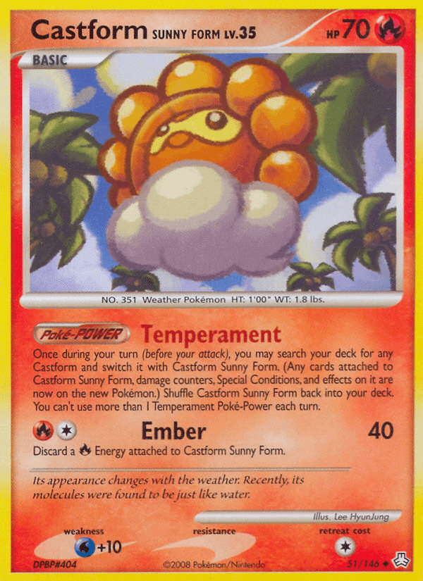Carta Castform Sunny Form 51/146 do set Legends Awakened — Pokémon TCG | Bynx