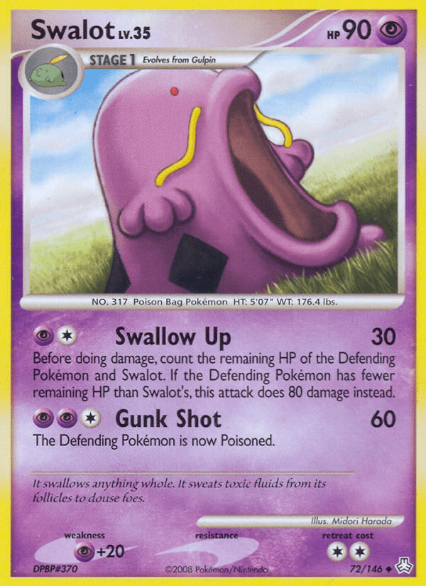 Carta Swalot 72/146 do set Legends Awakened — Pokémon TCG | Bynx
