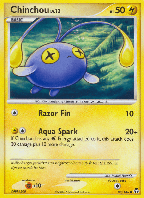 Carta Chinchou 88/146 do set Legends Awakened — Pokémon TCG | Bynx
