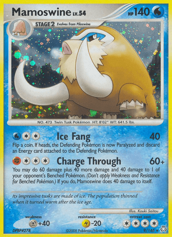 Carta Mamoswine 9/146 do set Legends Awakened — Pokémon TCG | Bynx