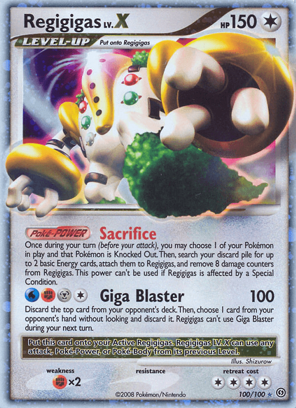 Carta Regigigas LV.X 100/100 do set Stormfront — Pokémon TCG | Bynx