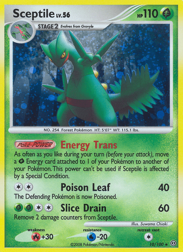 Carta Sceptile 10/100 do set Stormfront — Pokémon TCG | Bynx