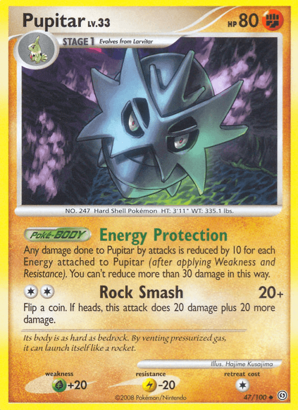 Carta Pupitar 47/100 do set Stormfront — Pokémon TCG | Bynx