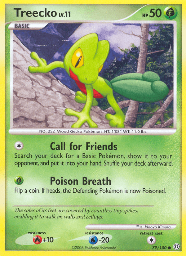 Carta Treecko 79/100 do set Stormfront — Pokémon TCG | Bynx