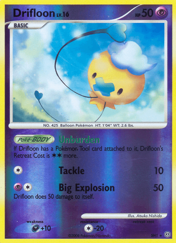Carta Drifloon SH1/100 do set Stormfront — Pokémon TCG | Bynx