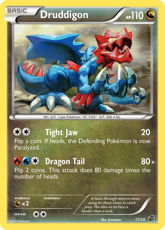 Carta Druddigon 17/20 do set Dragon Vault — Pokémon TCG | Bynx