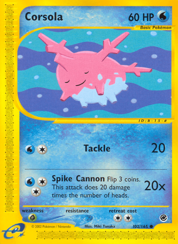 Carta Corsola 102/165 do set Expedition Base Set — Pokémon TCG | Bynx