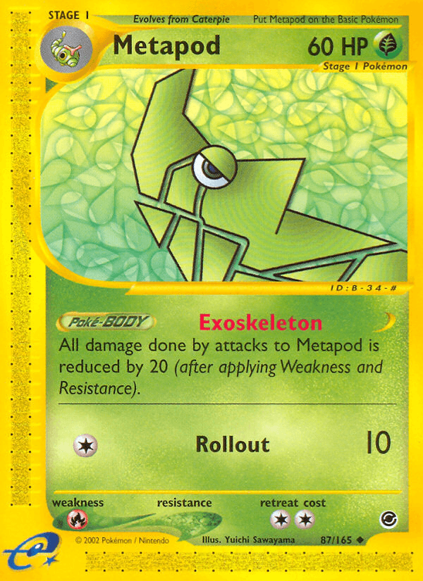 Carta Metapod 87/165 do set Expedition Base Set — Pokémon TCG | Bynx