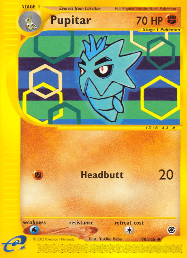 Carta Pupitar 90/165 do set Expedition Base Set — Pokémon TCG | Bynx