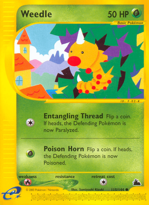 Carta Weedle 115/144 do set Skyridge — Pokémon TCG | Bynx