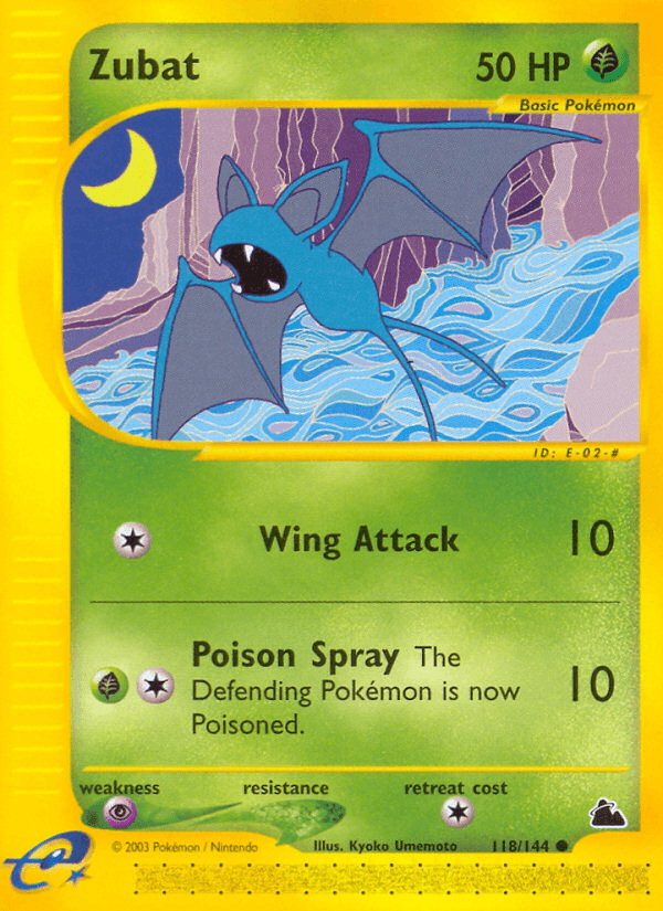 Carta Zubat 118/144 do set Skyridge — Pokémon TCG | Bynx