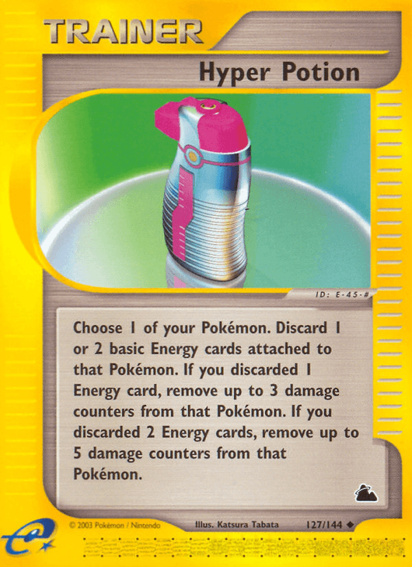 Carta Hyper Potion 127/144 do set Skyridge — Pokémon TCG | Bynx