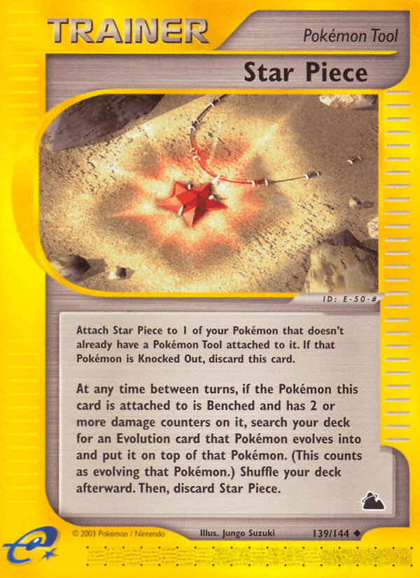 Carta Star Piece 139/144 do set Skyridge — Pokémon TCG | Bynx