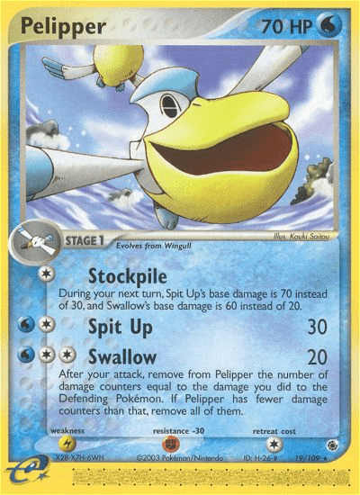 Carta Pelipper 19/109 do set Ruby & Sapphire — Pokémon TCG | Bynx