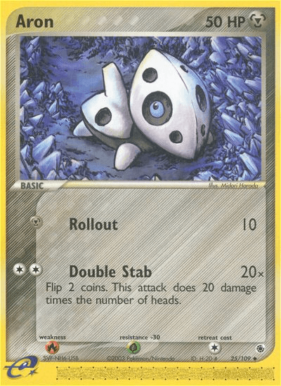 Carta Aron 25/109 do set Ruby & Sapphire — Pokémon TCG | Bynx
