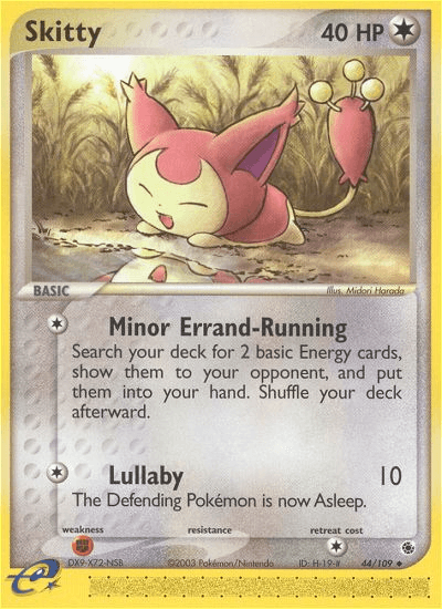 Carta Skitty 44/109 do set Ruby & Sapphire — Pokémon TCG | Bynx