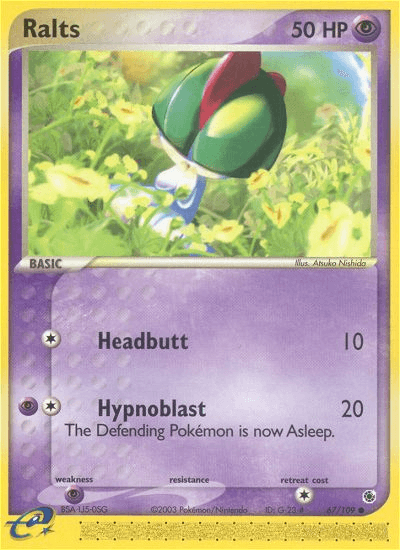 Carta Ralts 67/109 do set Ruby & Sapphire — Pokémon TCG | Bynx
