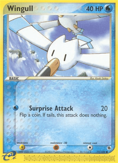 Carta Wingull 77/109 do set Ruby & Sapphire — Pokémon TCG | Bynx