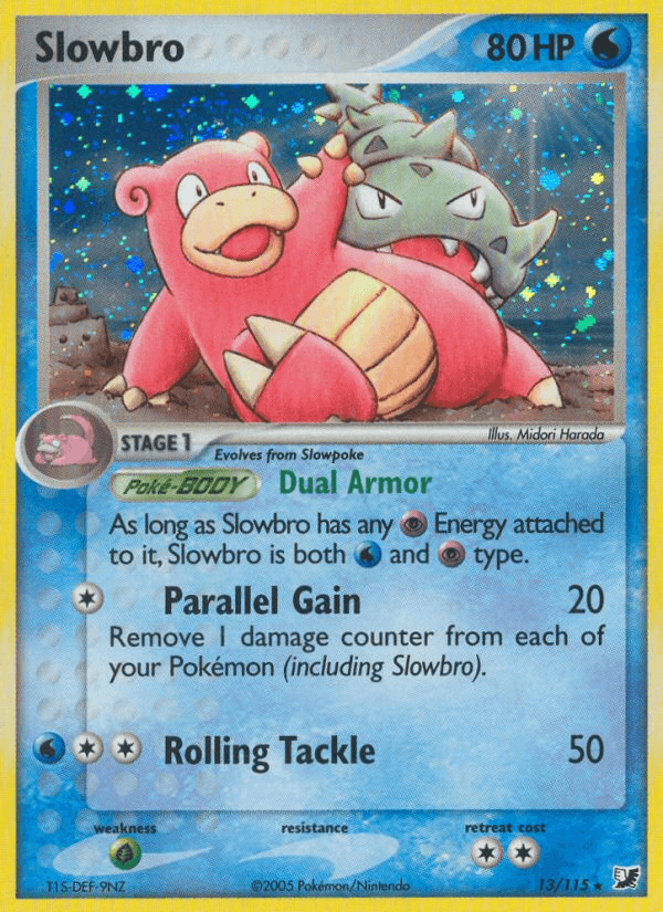 Carta Slowbro 13/115 do set Unseen Forces — Pokémon TCG | Bynx
