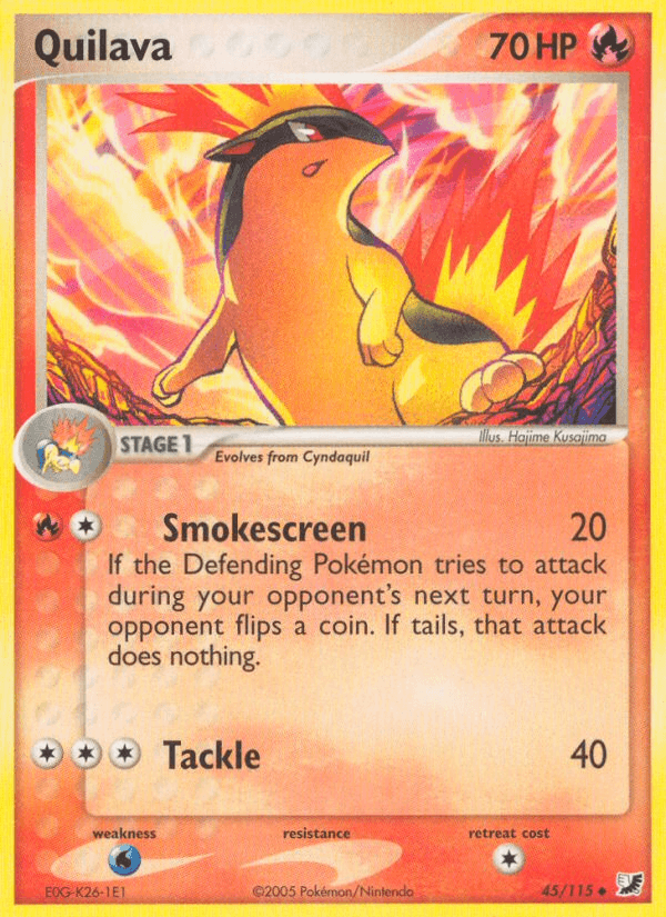 Carta Quilava 45/115 do set Unseen Forces — Pokémon TCG | Bynx