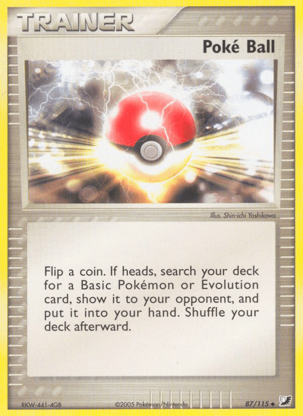 Carta Poké Ball 87/115 do set Unseen Forces — Pokémon TCG | Bynx