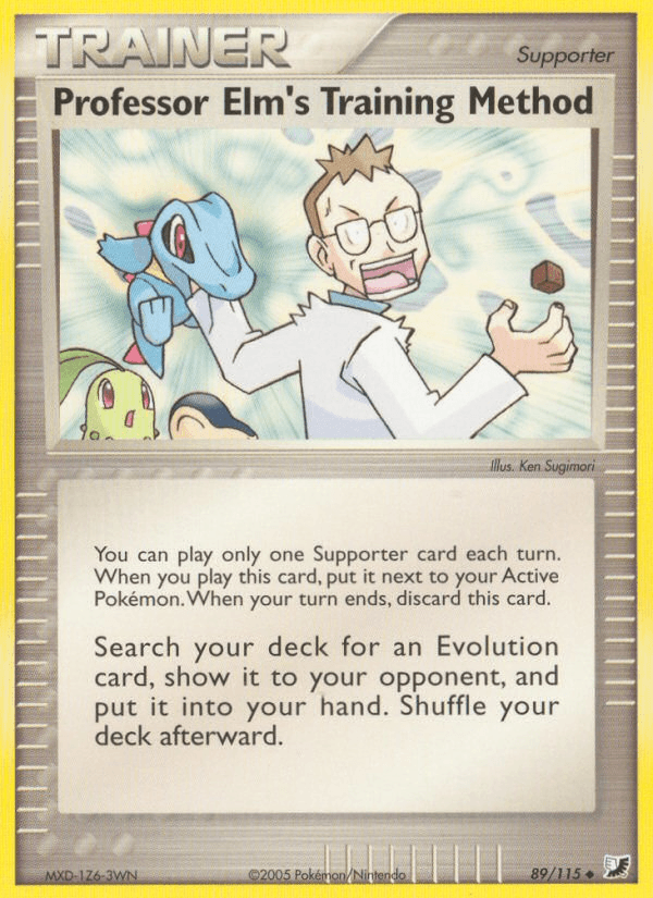 Carta Professor Elm's Training Method 89/115 do set Unseen Forces — Pokémon TCG | Bynx