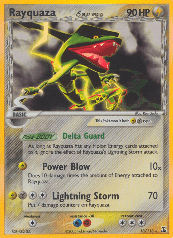 Carta Rayquaza δ 13/113 do set Delta Species — Pokémon TCG | Bynx