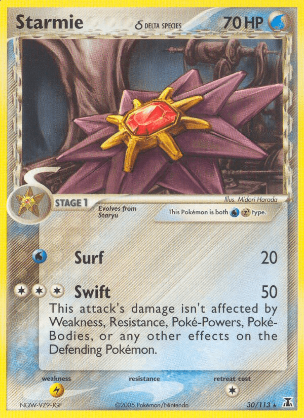 Carta Starmie δ 30/113 do set Delta Species — Pokémon TCG | Bynx