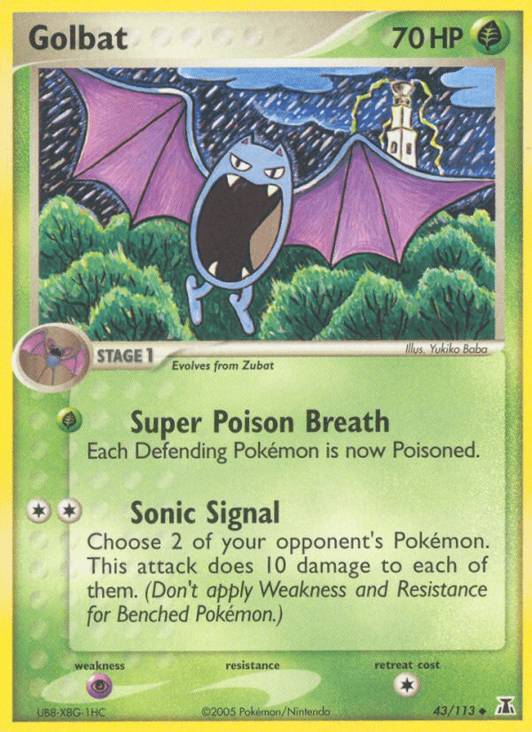 Carta Golbat 43/113 do set Delta Species — Pokémon TCG | Bynx