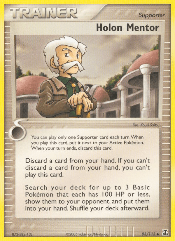 Carta Holon Mentor 93/113 do set Delta Species — Pokémon TCG | Bynx