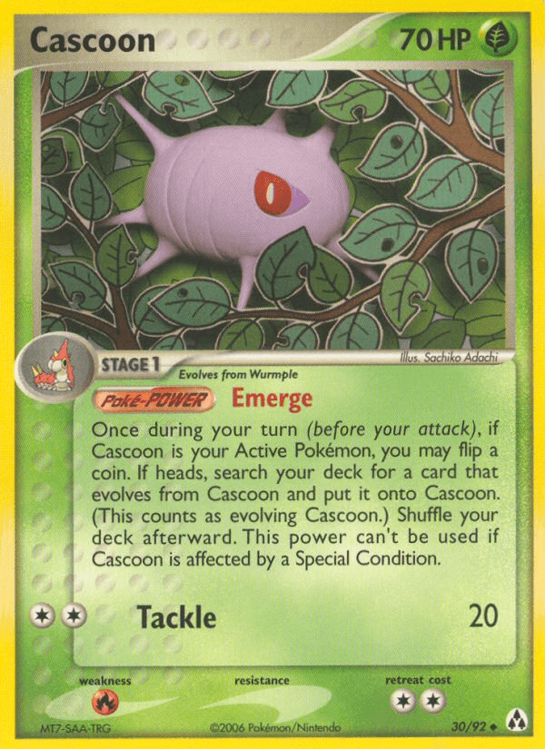 Carta Cascoon 30/92 do set Legend Maker — Pokémon TCG | Bynx