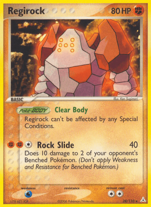 Carta Regirock 28/110 do set Holon Phantoms — Pokémon TCG | Bynx